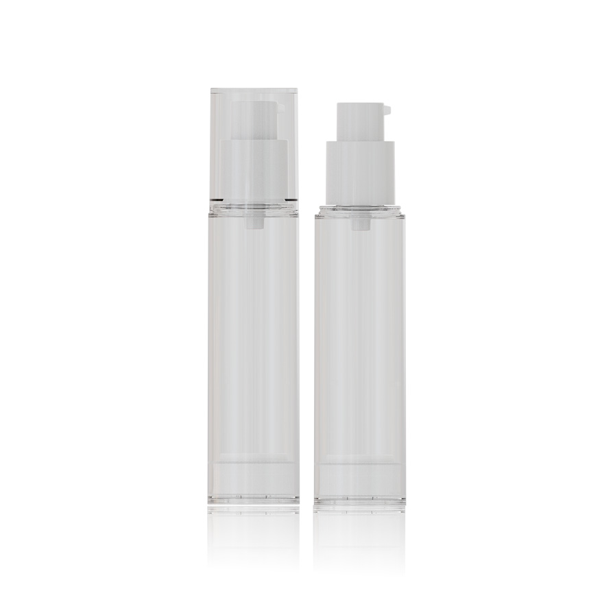 Product: Affinity Airless Bottle 50ml – Straight Actuator with Cone Nozzle + Straight Collar - HCP Packaging