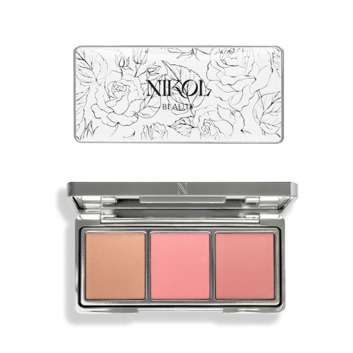 Nikol Beauty - stock makeup and blusher packaging with decorative finishes, supplied by HCP